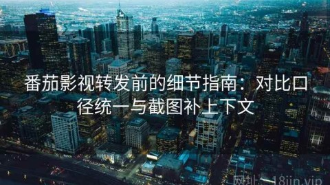 番茄影视转发前的细节指南：对比口径统一与截图补上下文