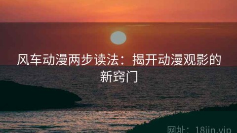 风车动漫两步读法：揭开动漫观影的新窍门