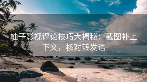 柚子影视评论技巧大揭秘：截图补上下文，核对转发语