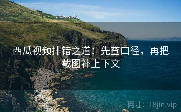 西瓜视频排错之道:先查口径,再把截图补上下文 西瓜视频排错之道:先查口径,再把截图补上下文